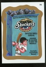 2016 Topps MLB Wacky Packages Gold Parallel #79 - Biloxi Shuckers Oyster 