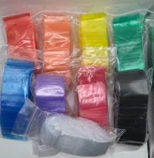Rainbow Mini Zip Bags 1”x1” - APPLE Premium Quality - 900pcs, 9 Colors, 100 Each