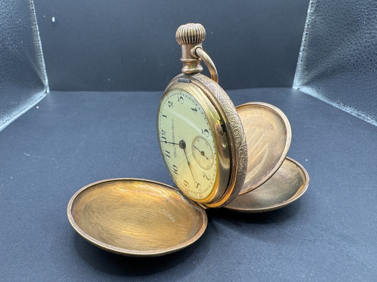 Elgin Half Hunter Pocket Watch Value Elgin National Watch Co