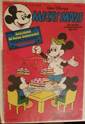 Mickey Mouse / Vintage 1976 / Issue No. 11 Sealed in Comic Case! 