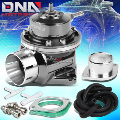 UNIVERSAL ALUMINUM SILVER TYPE-S RS RZ 2-BOLT FLANGE TURBO BLOW-OFF VALVE 30 PSI