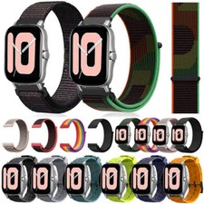 For Huami Amazfit Bip U/S/Lite GTS 4 3 2e 2mini Nylon Loop Silicone Band Strap