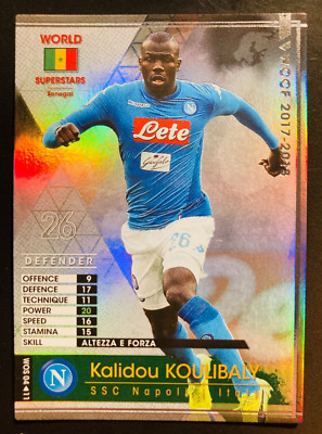 2017-18 Panini WCCF World Superstars Kalidou Koulibaly Senegal refractor card