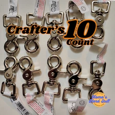 2 3/8" lobster clasp with 1" square swivel strap eye. purse leash reins repair