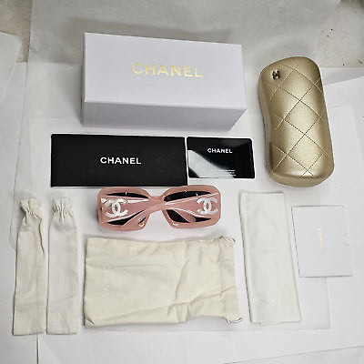 Chanel Sunglasses Mother of Pearl 2006 Vintage Pink Black Chanel Sunglasses Mother of Pearl 2006 Vintage Pink Black