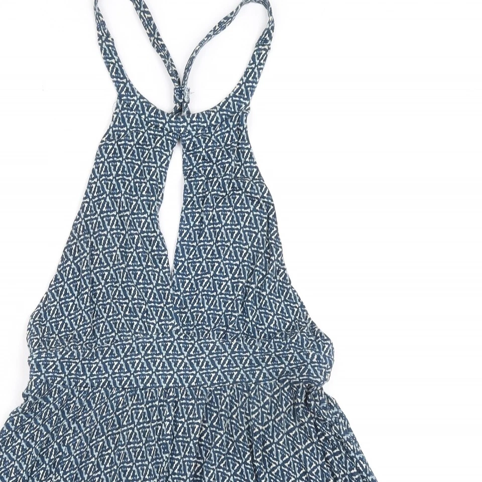 Mono de mujer Ecote viscosa azul de una pieza talla M - espalda abierta Foto 3 de 4