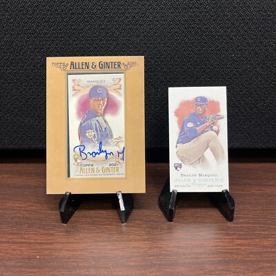 2021 Allen & Ginter BRAILYN MARQUEZ Mini Variation & Framed Auto #FMA-BM Rookie!