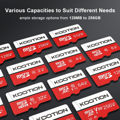 Kootion Micro SD Card 3 Pack Ultra Micro SDHC SDXC Memory 128MB-256GB Wholesale