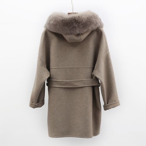 Cashmere Jacket Women Women Fur Collar Wool Coat Wool Jacket Woolen Overcoat - Bild 28 von 29