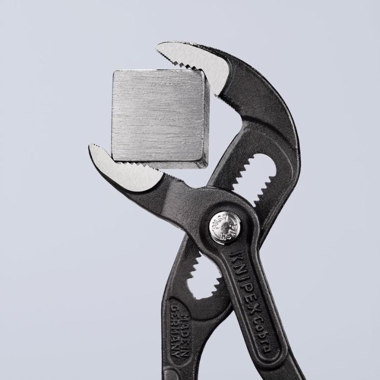 Knipex Cobra-Set 5-delig 00 19 55 S5 & Knipex Cobra XXL Pijp- en waterpomptang grijs geatramenteerd, met kunststof bekleed 560 mm 87 01 560