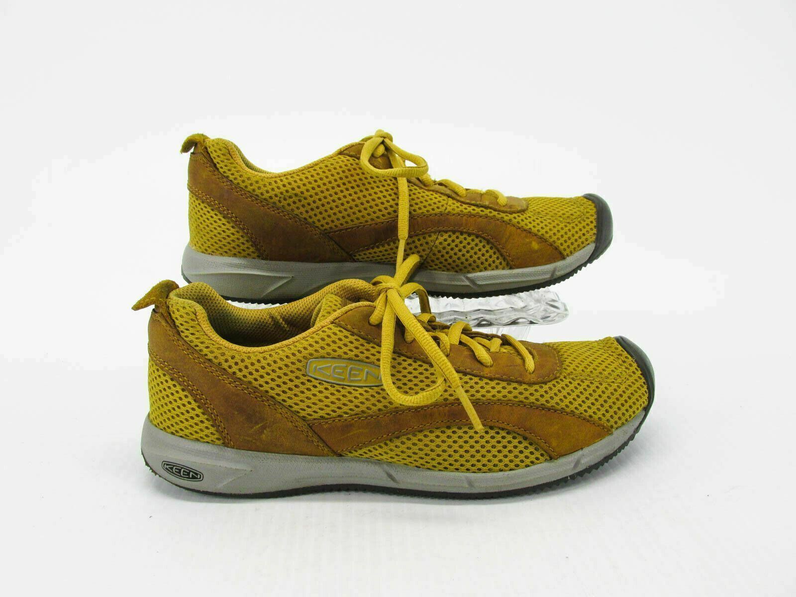Scarpe donna Keen Auckland taglia 7M giallo senape sneaker usate qp