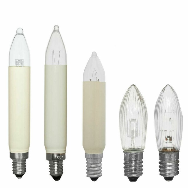 Gnosjö Konstsmide Ersatzbirnen – 14V, 3W, E10 Sockel, Warmweiß, 25 Stück, Für Lichterketten