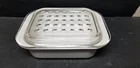 CORNING WARE MC-1-B WHITE CASSEROLE DISH & PYREX MC-1-C DIMPLE LID 7 x 5.5 x 2"