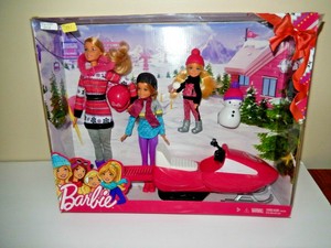 barbie with snowmobile