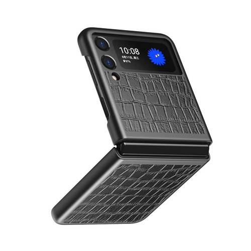 Shockproof Crocodile Leather Hard Case For Samsung Galaxy Z Flip 3 4 5 6 5G - Picture 7 of 19