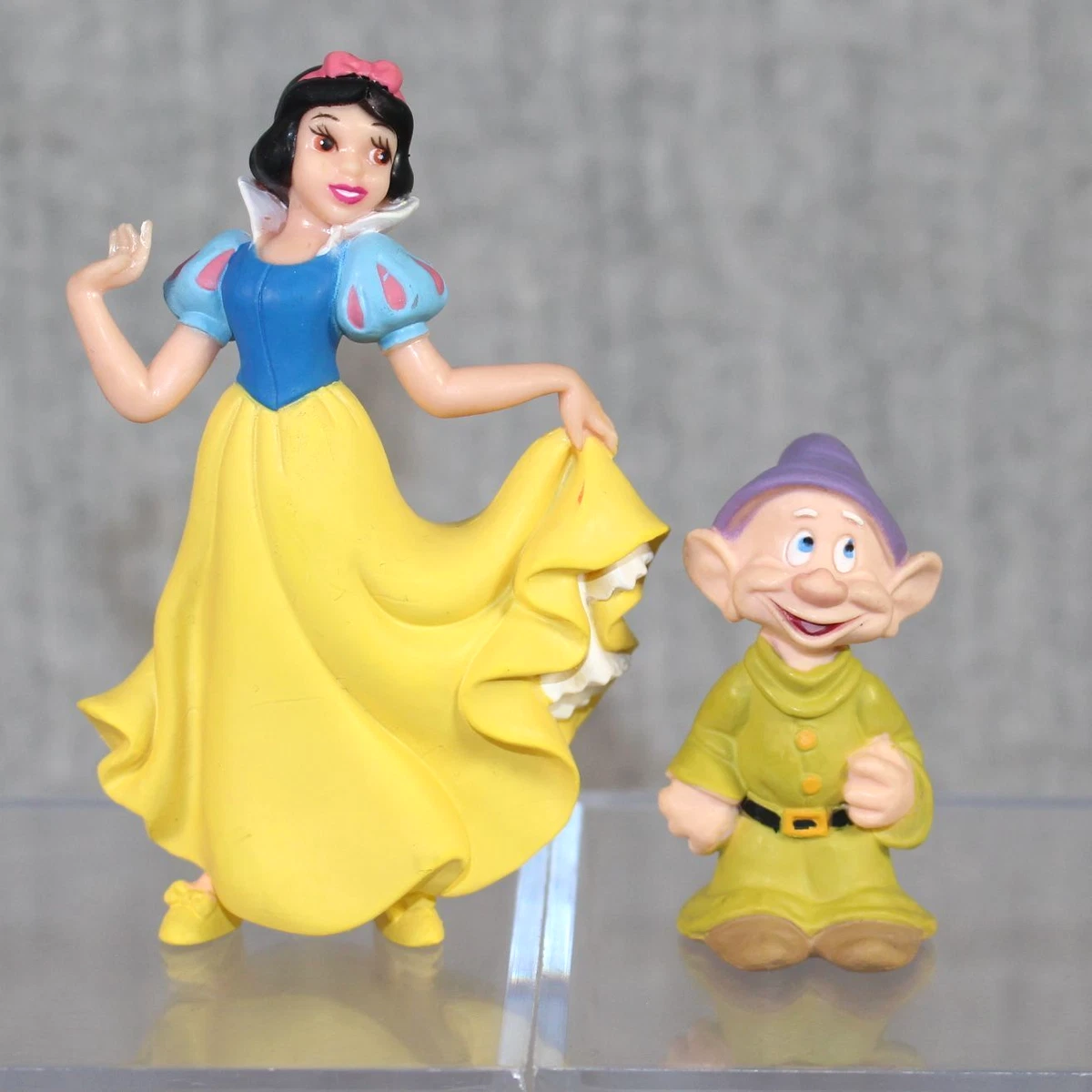 SNOW WHITE DISNEY Bullyland Handpainted PVC Figures Princess Dopey Germany 2000s