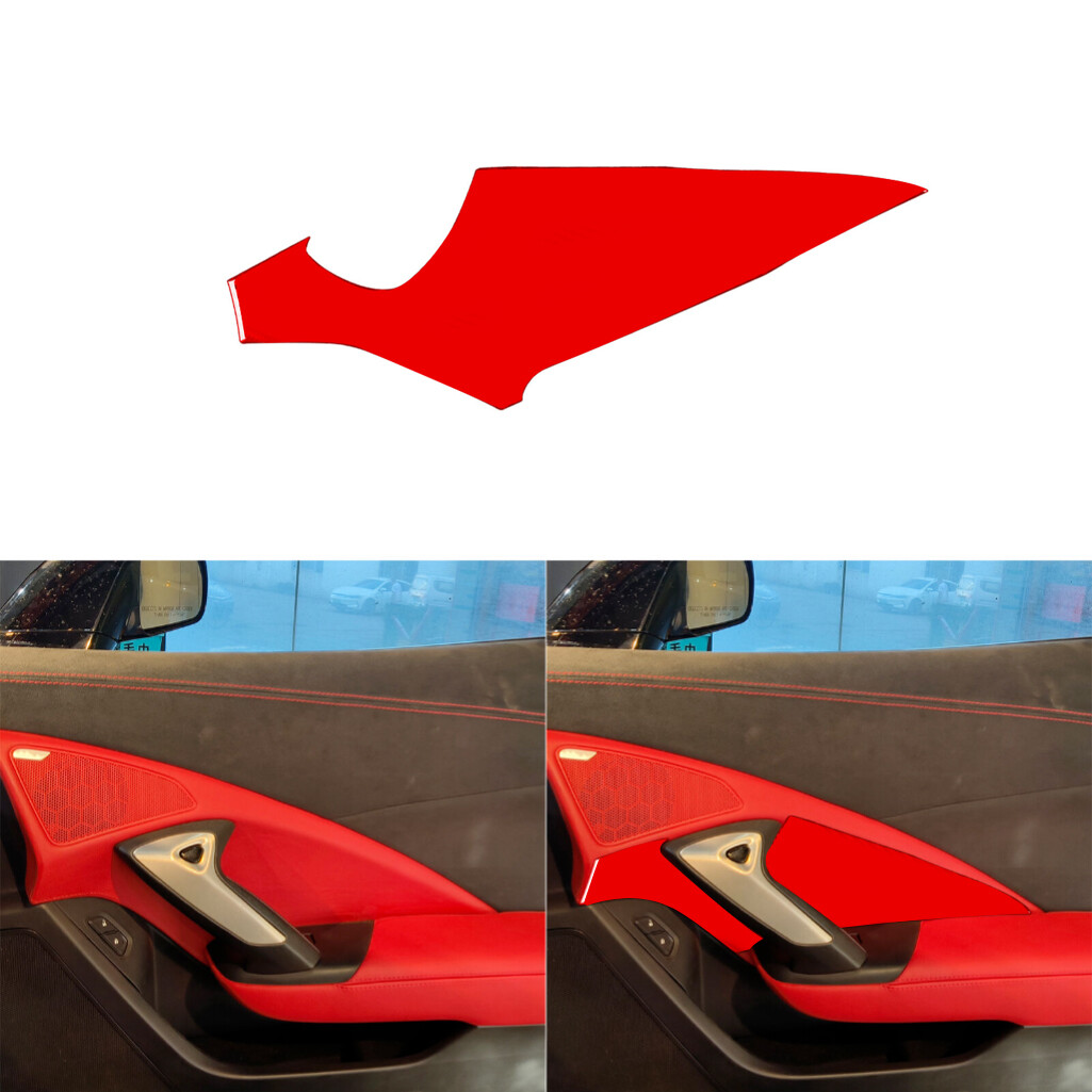 For Corvette C7 2014-19 Pure Red Passenger Door Handle Panel Trim 1X
