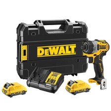 Dewalt DCF601D2 12V XR Sub-Compact Screwdriver 2 x 2Ah Batteries Charger & Case