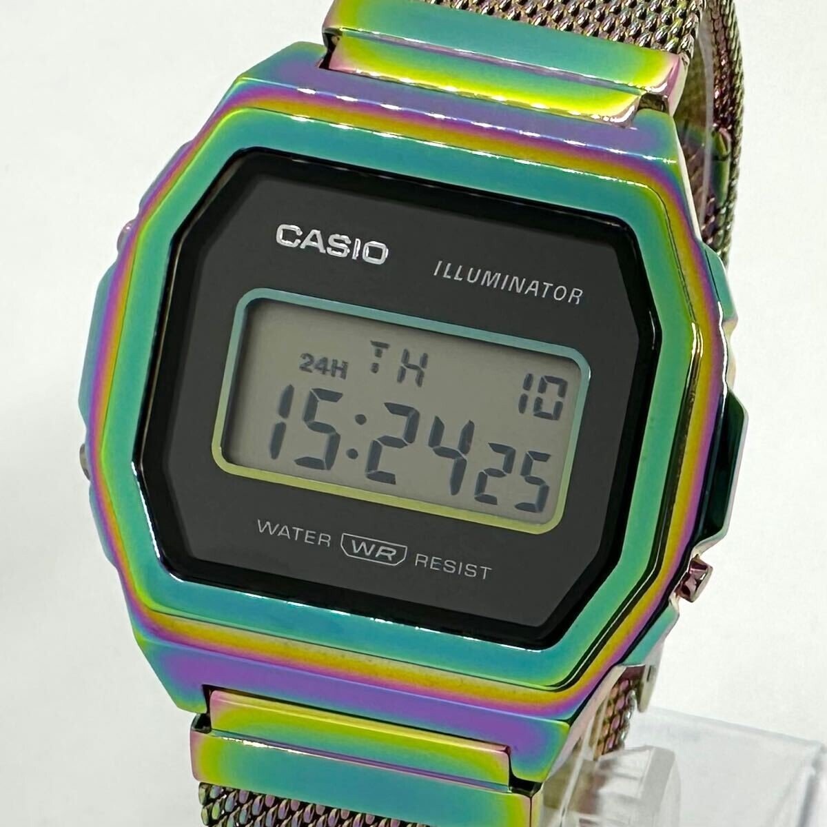 新品✨限定　カシオ  プレミアム レインボーカラー A1000RBW-1JF pair][CASIO]カシオ プレミアムシリーズ A1000RBW-1JF クォーツ