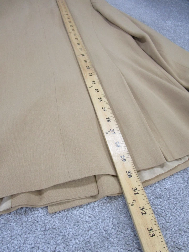 Chaqueta Blazer Abrigo Max Mara Mujer 10 Beige Lana Camel Foto 4 de 4