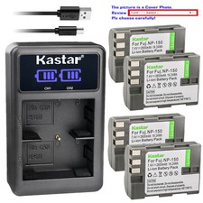 Kastar Battery LCD Dual Charger for Fujifilm NP-150 NP150 Fuji BC-150 BC150
