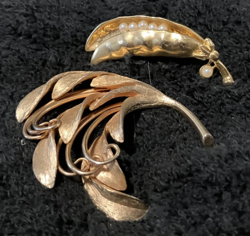 18k Gold Brooch In Retro Fine Pins & Brooches for sale | eBay