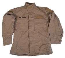 US Navy Coat 2POC Two Piece Flame Resistant Uniform Coat Tan X-Small X-Short