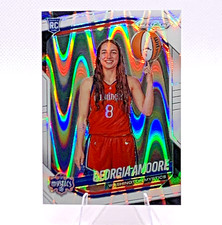 Georgia Amoore RC Image Variation 2025 Panini WNBA White Seismic Prizm #140