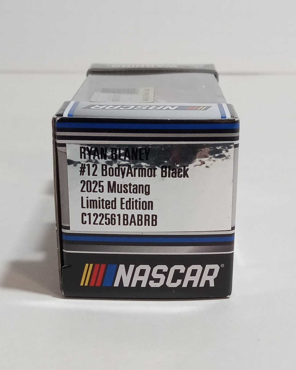 Modellino 1/64 Ryan Blaney #12 Ford Mustang 2025, Action Lionel, Cup Series, Nuovo