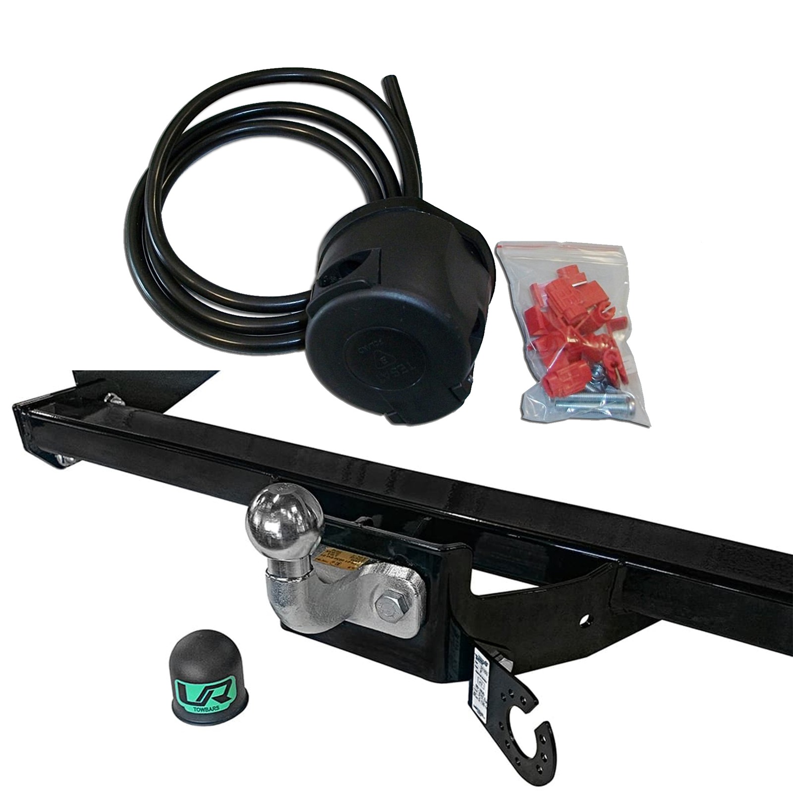 Fixed Flange Towbar+7P Universal Wiring For Nissan Opel/Vauxhall Renault