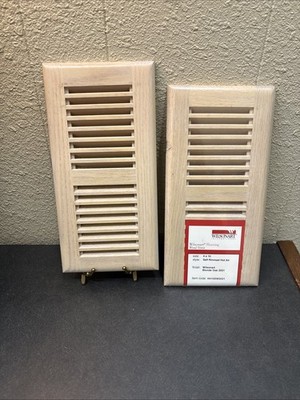 2~Wilsonart Self Rimmed Hot Air Wood Vent~4x10~Blonde Oak