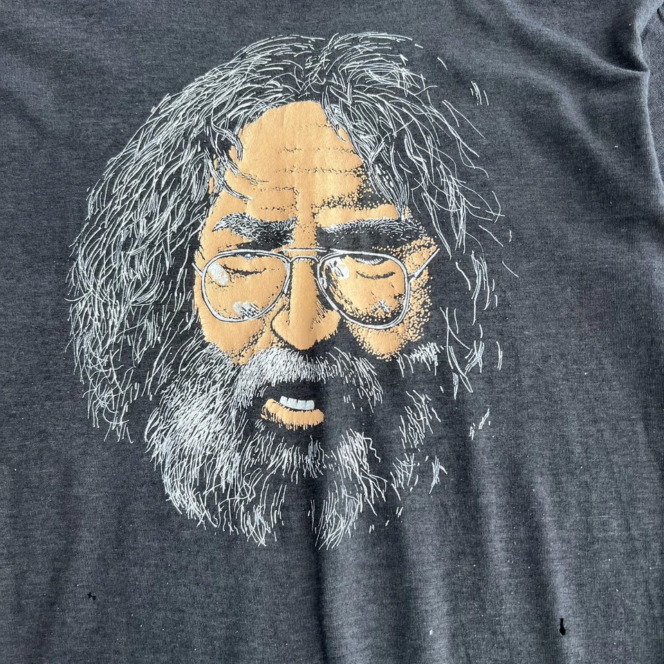 Camisa Jerry Garcia Vintage Años 90 Grateful Dead Camiseta Gráfica Cara Grande Talla L Foto 3 de 4