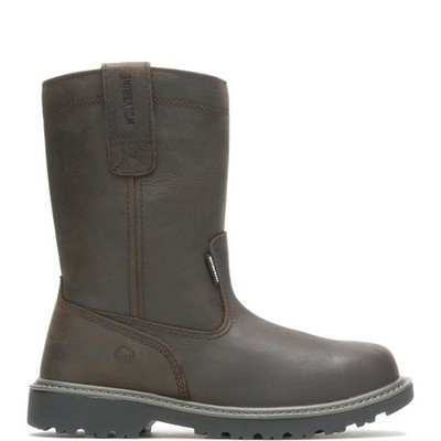 Wolverine Men Floorhand Waterproof Steel-Toe 10'' Wellington Work Boots