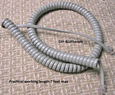 5-Pack Lot Light Gray 12Ft Nortel Phone Handset Cord Norstar M-Series M7310 Coil