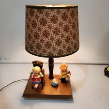 Vtg Lamp Wind up Music Box Decor German Animated Lullaby Nursery Originals VIDEO