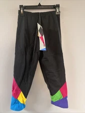 VINTAGE 80s JACQUES MORET capri leggings SPANDEX black aerobics New NWT Size S