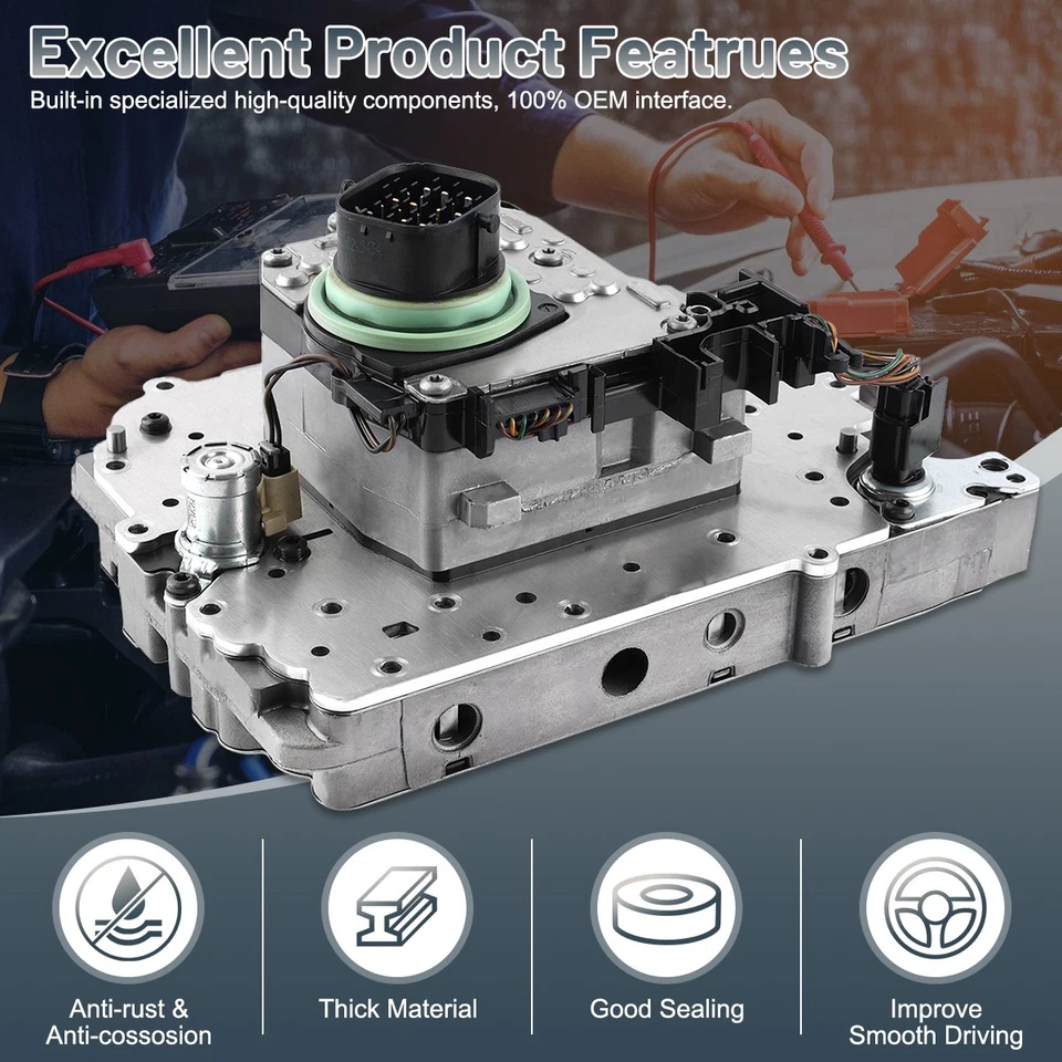 62TE Transmission Valve Body & Solenoid Pack For 2009-2019 DODGE JOURNEY AVENGER Foto 4 de 4