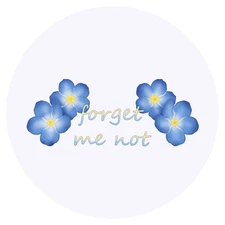 24 x 'Forget Me Not' Stickers (SK00061719)
