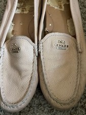 Coach Mary Lock Up Leather Loafers Size 8B