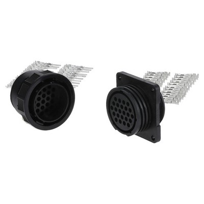 Kalitec KALI-2624A Round Plug Set 24 Pin with Wall Socket (Socket Type) IP65