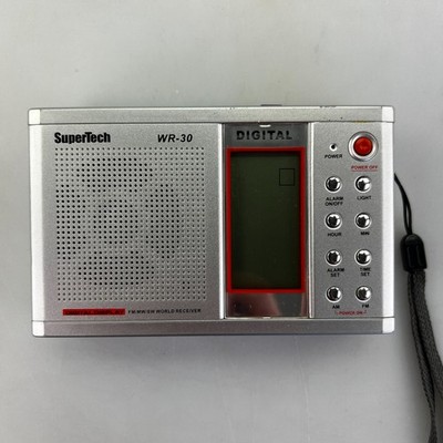 SuperTech WR-30 Weltempfänger Radio Digital FM/MW/SW Tragbar - Ungetestet