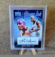 2024 Panini Premium Stock Basketball Hoops Ink Harold Miner HI-MNR Prizm Auto 