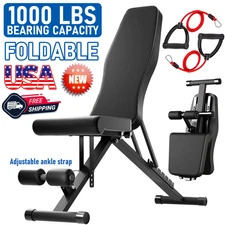 1000 lbs Adjustable Utility Bench Weight Bench Home Gym Fitness Workout Exercise