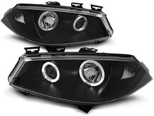 headlights for RENAULT MEGANE II 2002 2003 2004 2005 angel eyes black LHD