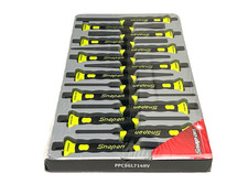 Snap-on Tools 14pc Hi-viz Yellow Soft-grip Punch Chisel Set Ppcsgl714hv New