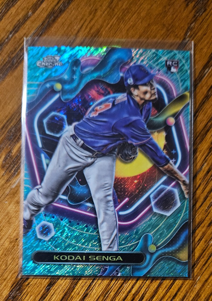 Kodai Senga RC -2023 Topps Chrome Cosmic Aqua Equinox #/199 No.152 -NY Mets