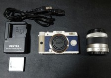 PENTAX Q White/Navy 02 Zoom Lens Kit Leather Custom