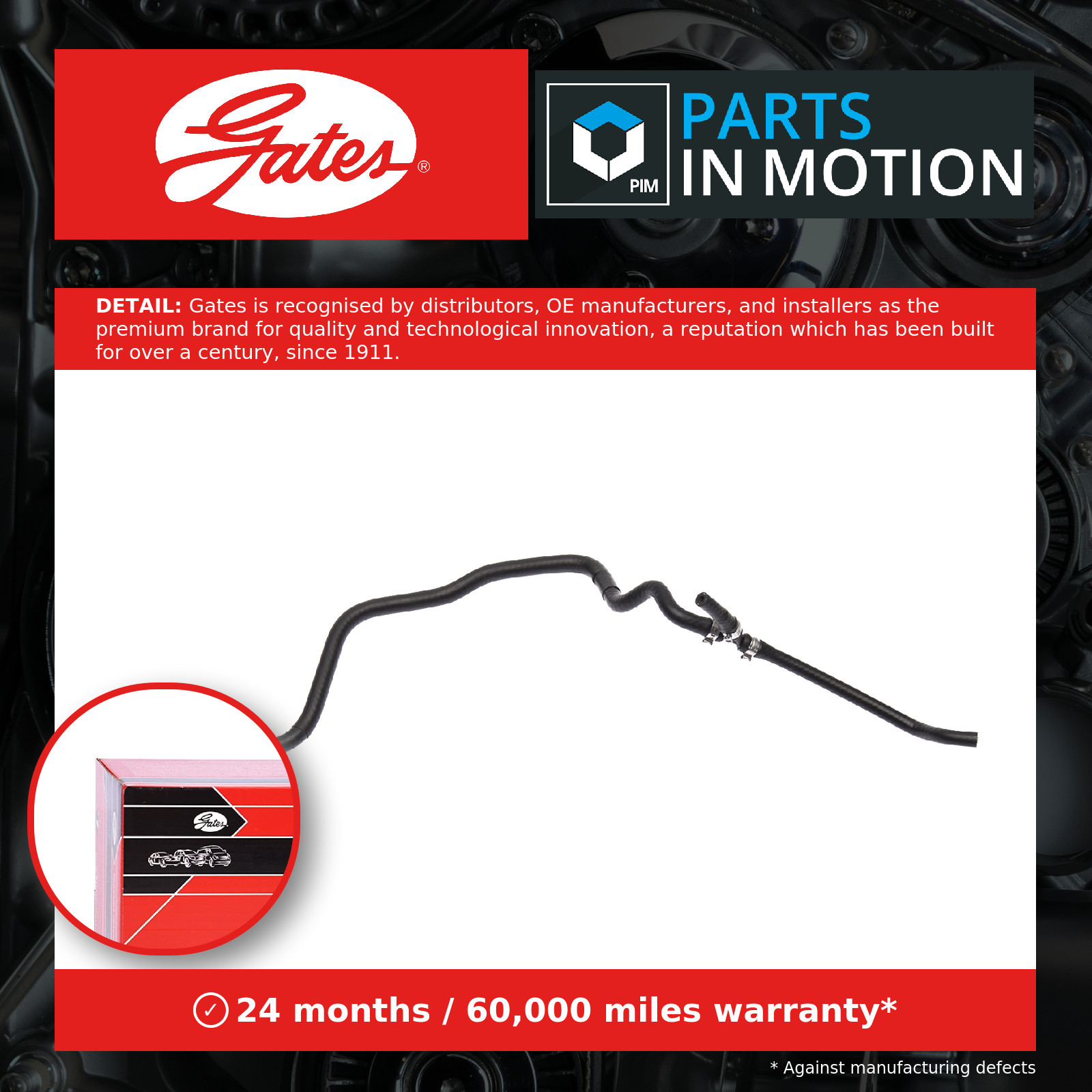 GATES-OE 02-1607 Heater Hose for BMW - Image 12