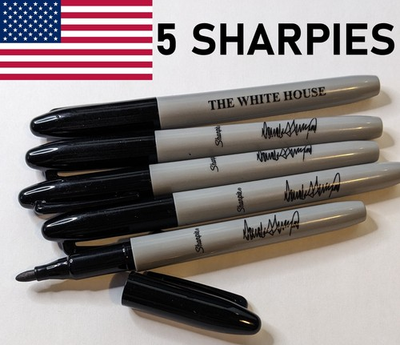 #ad 5x Donald Trump Sharpie Pen Autograph Signature White House Sharpies Marker $19.99