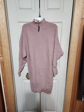 New With Tags Womens Express Sweater Dress Light Pink Size Medium